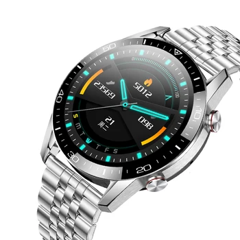 2021 Nové Módne Smart hodinky Bluetooth Hovor Športové pánske Hodinky Monitorovanie Srdcovej frekvencie Fitness Tracker Luxusné SmartWatch Muži+Darček