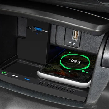 Auto Qi Bezdrôtové Nabíjanie Telefónu Nabíjačku Nabíjaciu podložku Mobilný Telefón Držiak na Honda Accord 2018 2019 2020