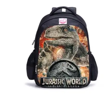 Detské Pop Zviera Tlače Batoh Jurský Dinosaur World Kráľovstvo Dievčatá Chlapci Detí, Školské tašky