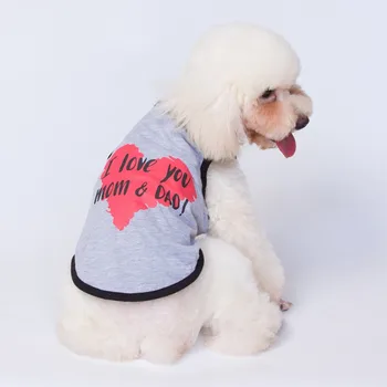 Oblečenie pre psy, Zvieratá, Oblečenie Mačka Oblečenie Pre Psov Tričko Pet Produktov Pre Malé Psy Lete MILUJEM MÔJ OTECKO MAMIČKE