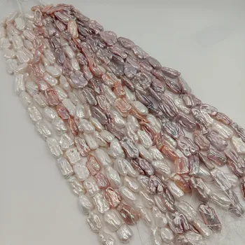 Pearl korálky, KESHI PEARL ,BIWA pearl korálky, prírody sladkovodné perly s veľkým biwa tvar-okolo 13-18 mm šírka